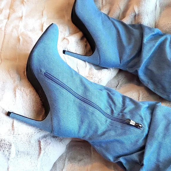 🔥🩷⚡Cape Robbin Kitana Thigh High Fire Boots - Picture 7 of 16